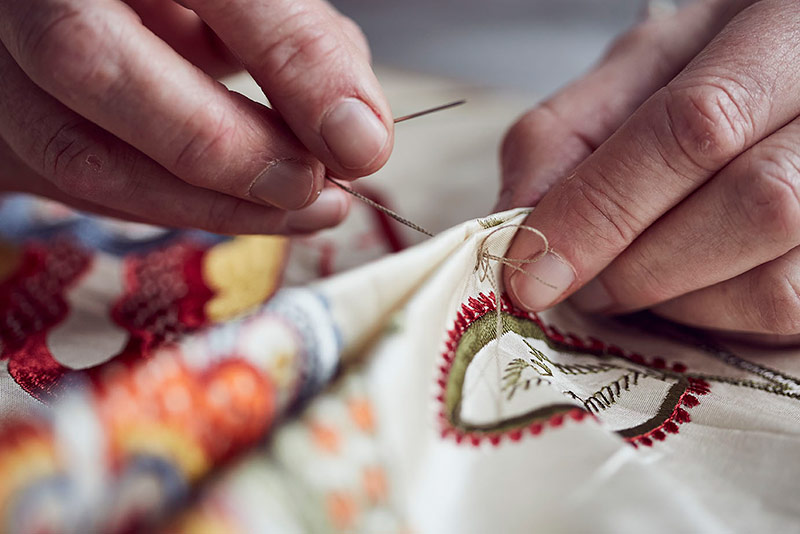 Helen Atherton Designs - hand stitching